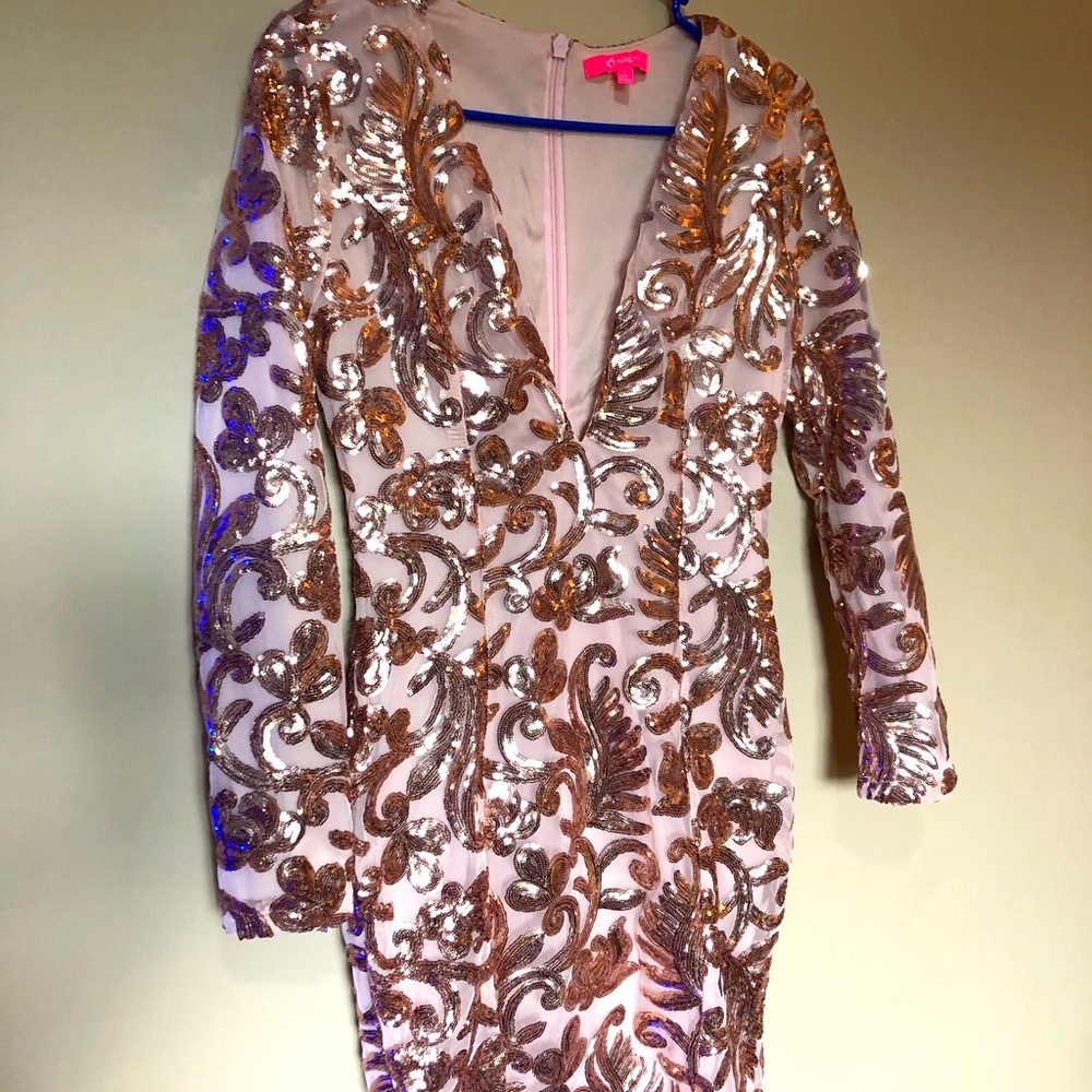 Rose gold dress